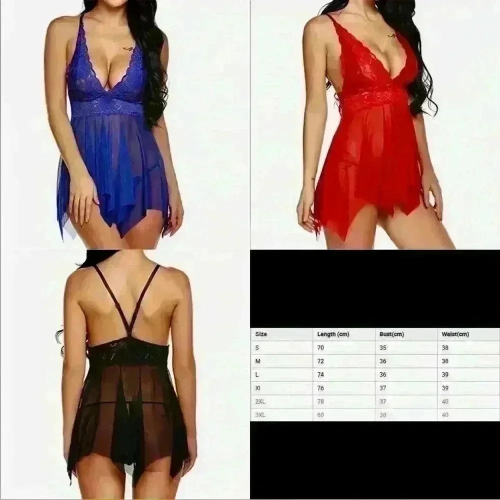 Lingerie bundle Red Black Blue